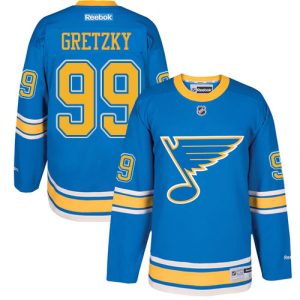 Herren St. Louis Blues Eishockey Trikot Wayne Gretzky #99 Authentic Reebok Blau 2017 Winter Classic